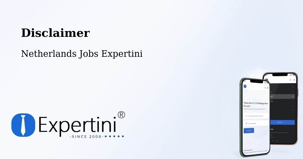 Disclaimer – Raalte - Netherlands Jobs Expertini