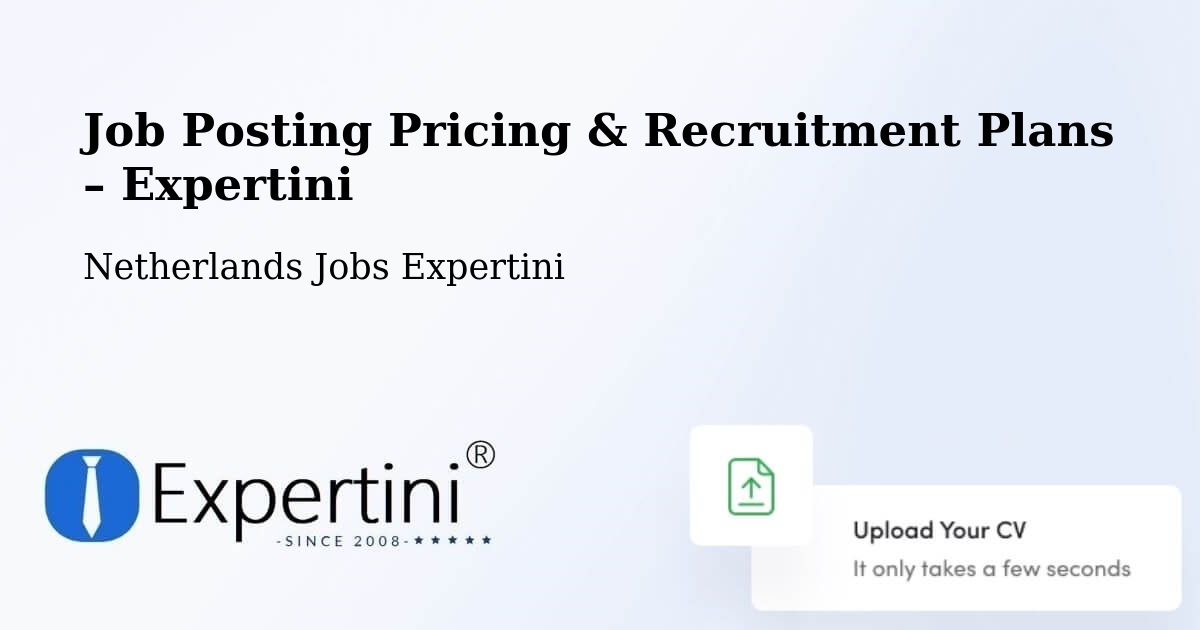 Job Posting Pricing & Recruitment Plans – Raalte - Raalte, Netherlands Jobs Expertini